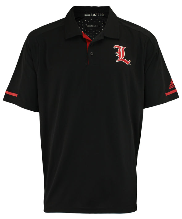 adidas NCAA Men's Climachill Team Logo Performance Polo, Louisville Cardinals