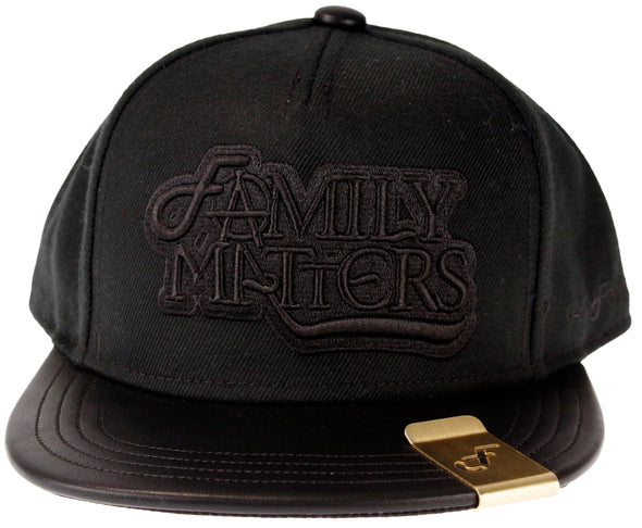 Flat Fitty Family Matters Snapback Cap Hat, Red and Black, One Size