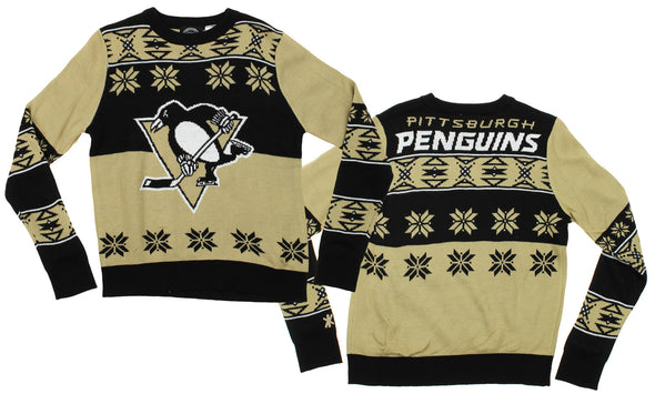KLEW NHL Youth Pittsburgh Penguins Ugly Crew Neck Team Sweater