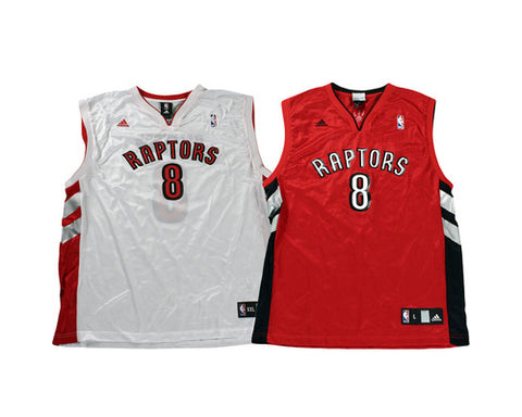 NBA Toronto Raptors Calderon #8 Replica Jersey | White & Red | Sold Separately
