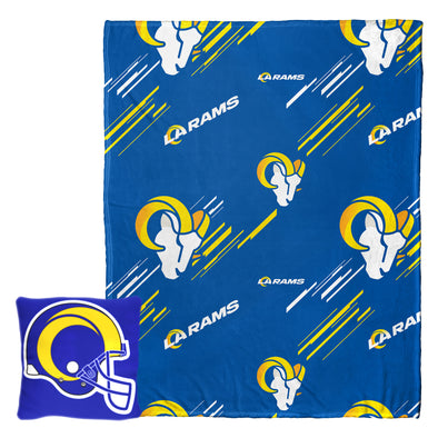 Northwest NFL Los Angeles Rams Slashed Pillow and Throw Blanket Set