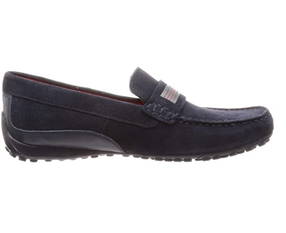 Geox Men s U Snake Moc C Suede Driving Loafers Navy Fanletic