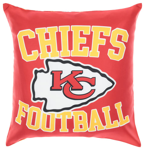 FOCO NFL Kansas City Chiefs 2 Pack Couch Throw Pillow Covers, 18 x 18