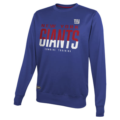 Outerstuff NFL Men's New York Giants Pro Style Performance Fleece Sweater