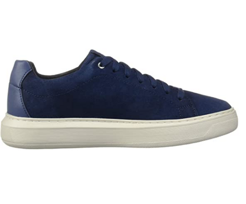GEOX Men's U Deiven B Low Top Sneakers, Blue Jeans