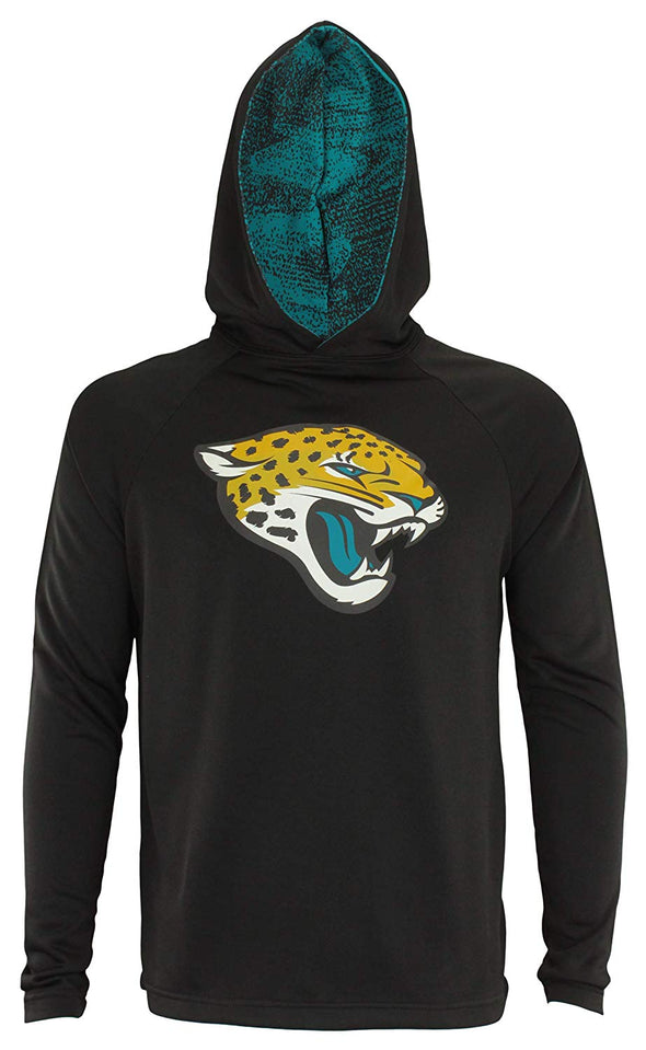 Zubaz NFL Jacksonville Jaguars Men's Lightweight Performance French Terry Hoodie