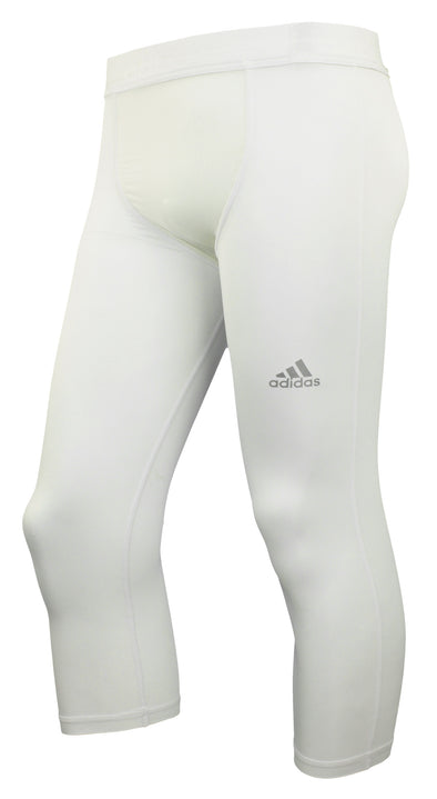 Adidas Premium Men's 3/4 Basketball Tights, White