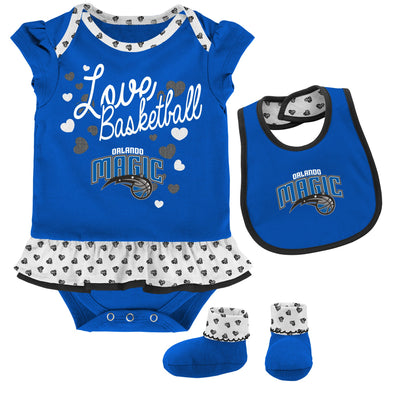Outerstuff NBA Infants Orlando Magic Little Sweet Creeper/Bib & Bootie Set