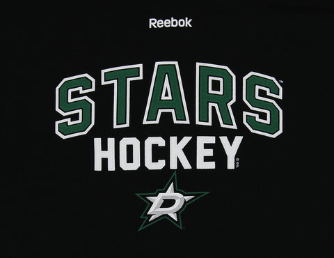 Reebok NHL Men's Dallas Stars Logo Crest Basic Pullover Fleece Hoodie