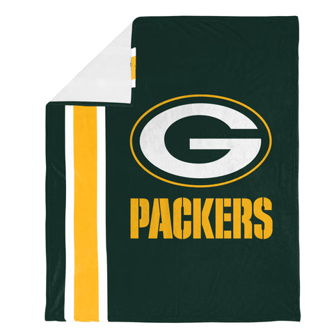 FOCO NFL Green Bay Packers Plush Soft Micro Raschel Throw Blanket, 50 x 60