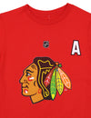 Reebok NHL Boys Youth Chicago Blackhawks Duncan Keith #2 Short Sleeve Tee, Red