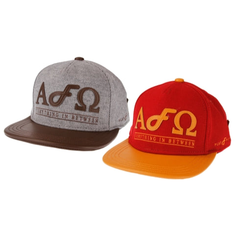 Flat Fitty Alpha Omega Buckle Back Cap Hat - 2 Colors