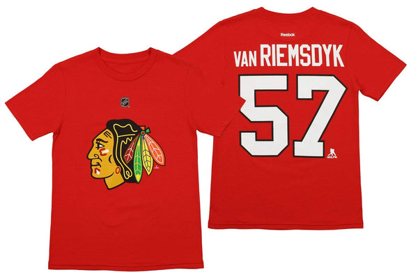 Reebok NHL Youth Chicago Blackhawks Trevor Van Riemsdyk #57 Shirt, Red