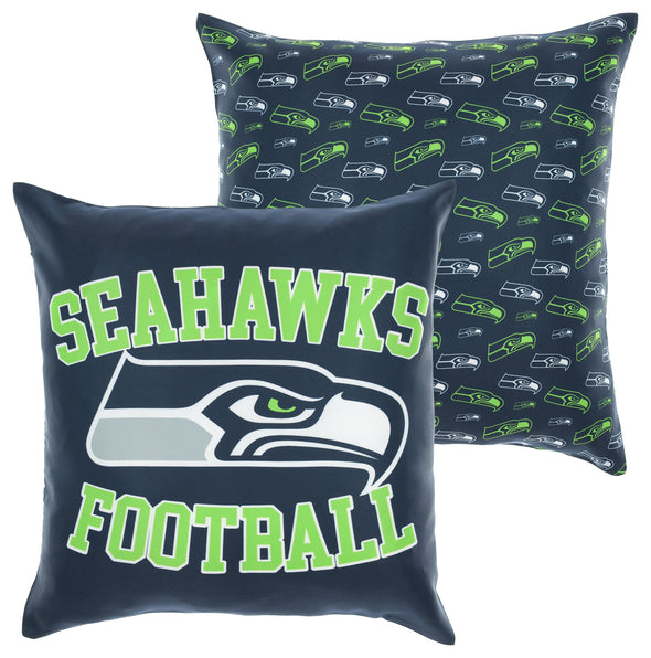 FOCO NFL Seattle Seahawks 2 Pack Couch Throw Pillow Covers, 18 x 18