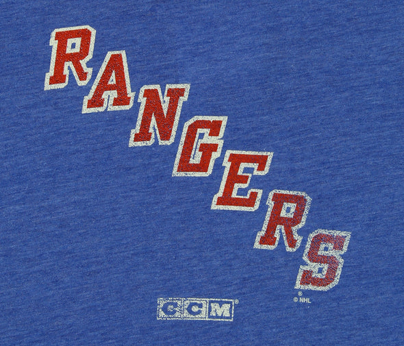 CCM NHL Boys Youth New York Rangers Ryan McDonagh #27 Vintage Tee, Blue Small (8)