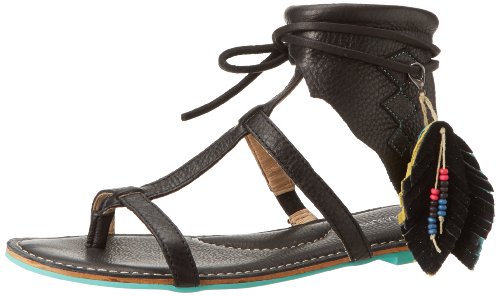 Koolaburra Women's Roquel Indian Gladiator Sandals - Black