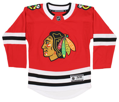 Outerstuff Chicago Blackhawks NHL Boys Youth Premier Home Team Jersey, Red