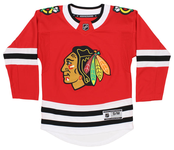 Outerstuff Chicago Blackhawks NHL Boys Youth Premier Home Team Jersey, Red