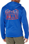 Zubaz NFL Men's Buffalo Bills Team Full Zip Up Hoodie With Zebra Accents