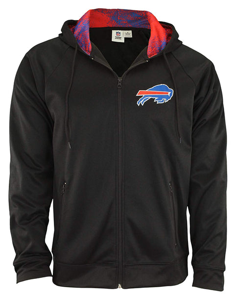 Zubaz NFL Buffalo Bills Men's Heavyweight Full Zip Fleece Hoodie