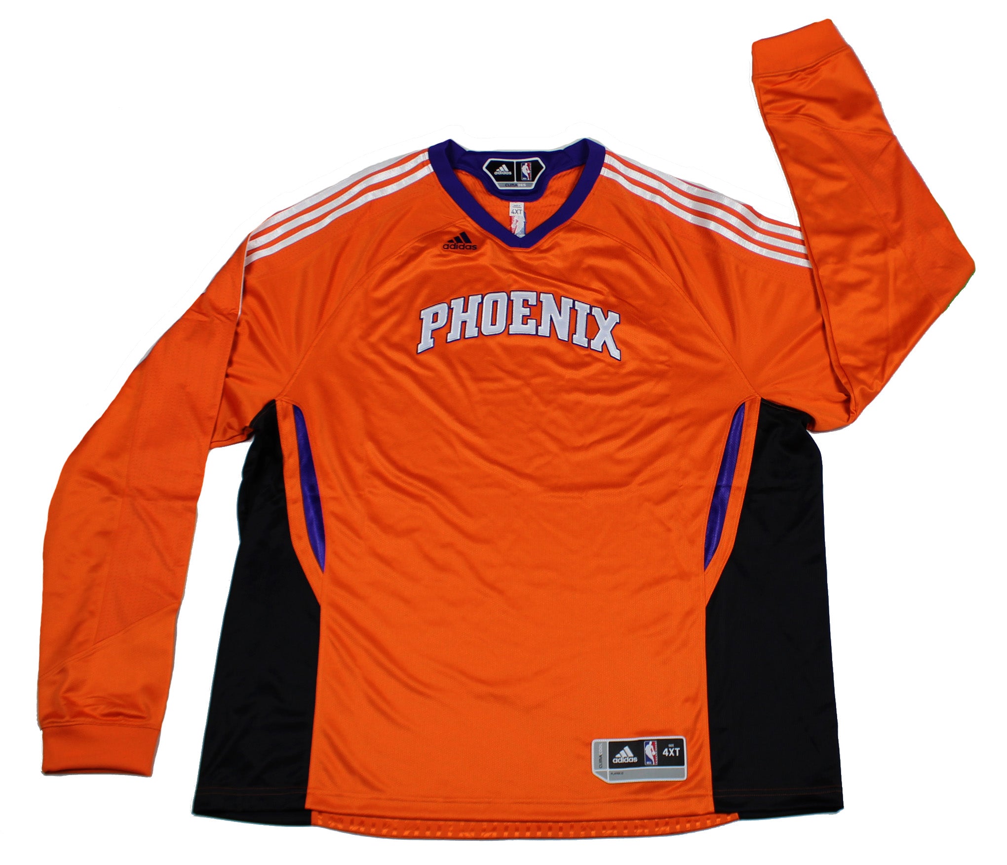 Adidas NBA Phoenix Suns Team Basketball Long Sleeve Shooting Shirt, Or –  Fanletic