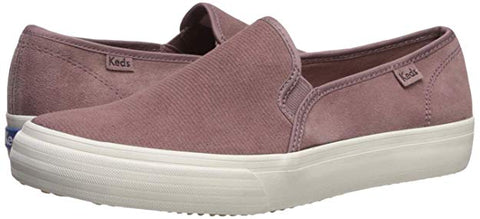 Keds Women's Double Decker Suede Slip-On Sneaker, Mauve