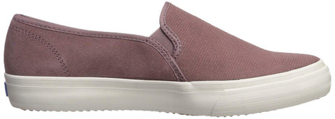 Keds Women's Double Decker Suede Slip-On Sneaker, Mauve