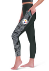 Certo By Northwest NFL Women's Pittsburgh Steelers Assembly Leggings, Black