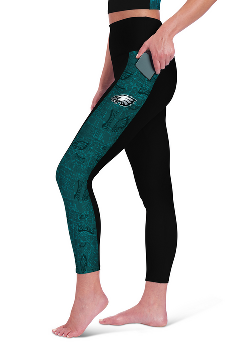 Certo By Northwest Women's NFL Philadelphia Eagles Assembly Leggings, Black