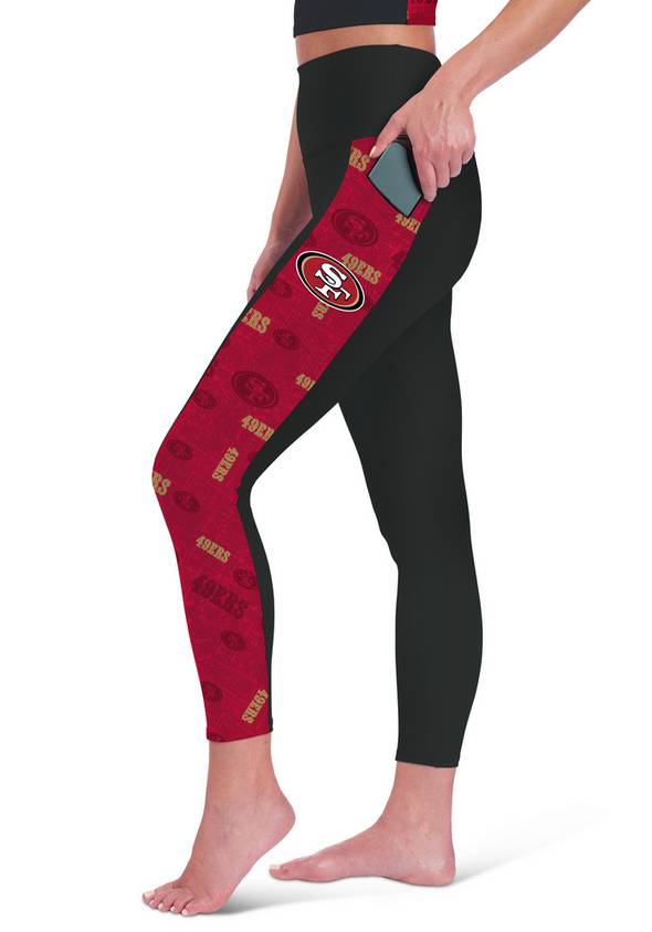 Certo By Northwest NFL Women's San Francisco 49ers Assembly Leggings, Black