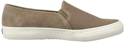 Keds Women's Double Decker Suede Slip-On Sneaker, Taupe