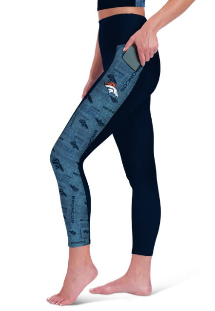 Certo By Northwest NFL Women's Denver Broncos Assembly Leggings, Navy