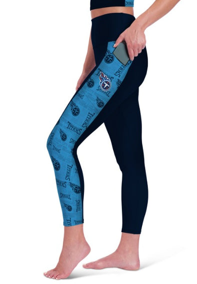 Certo By Northwest NFL Women's Tennessee Titans Assembly Leggings, Navy