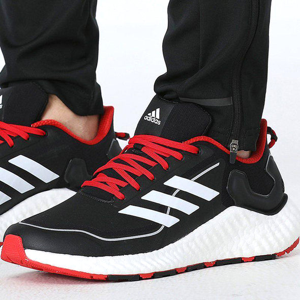 Adidas Men's ClimaWarm LTD Low Running Shoes, Black/White/Scarlet