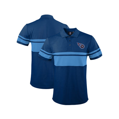 FOCO Men's NFL Tennessee Titans Stripe Polo Shirt