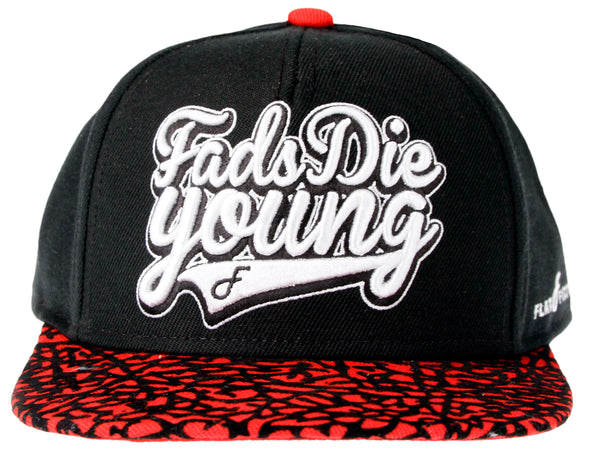Flat Fitty Fads Die Young Elephant Snapback Cap Hat - Many Colors
