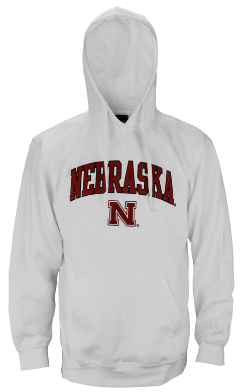Genuine Stuff NCAA Men's Nebraska Cornhuskers Pullover Sweatshirt Hoodie