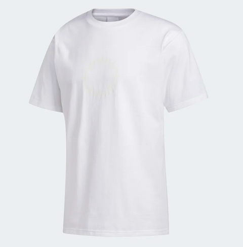 Adidas Men's Pinwheel Tee Shirt, White / Off-white