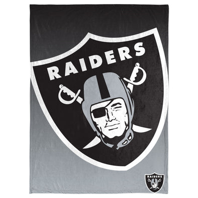 FOCO NFL Las Vegas Raiders Gradient Micro Raschel Throw Blanket, 50 x 60