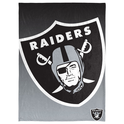FOCO NFL Las Vegas Raiders Gradient Micro Raschel Throw Blanket, 50 x 60