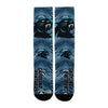 Zubaz By For Bare Feet NFL Youth Carolina Panthers Zubified Dress Socks, One Size