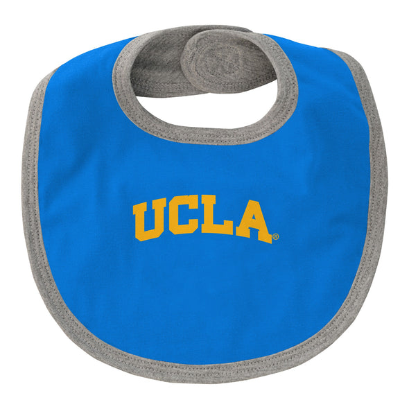 Outerstuff NCAA Infant Girls UCLA Bruins MVP Creeper, Bib & Bootie Set