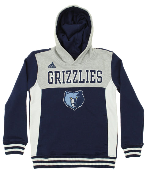 Adidas NBA Youth Memphis Grizzlies Throw Back Block Hoodie, Navy
