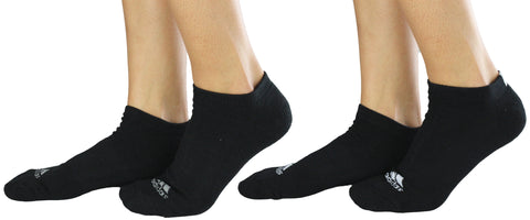 Adidas Women's 3 Pack Comfort Low Cut Black and Grey Socks