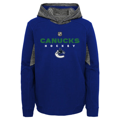 Outerstuff Vancouver Canucks NHL Boys Youth (8-20) Hyper Physical Hoodie, Blue