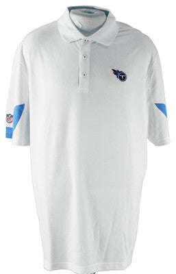 Reebok NFL Men's Tennessee Titans Team PlayDry Performance Polo Shirt, White