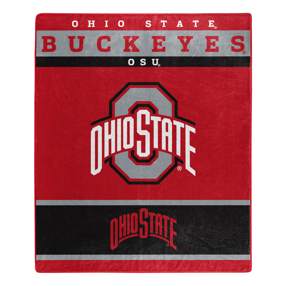 Northwest NCAA Ohio State Buckeyes Raschel Throw Blanket