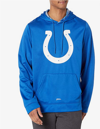 Zubaz Indianapolis Colts NFL Men's Team Color Hoodie with Team Camo Liner