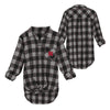 Outerstuff NCAA Juniors Nebraska Cornhuskers Spirit Week Front Knot Plaid Shirt