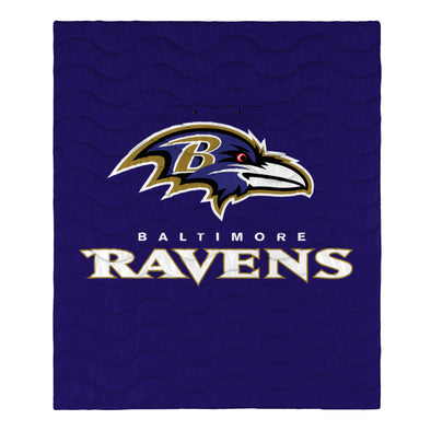FOCO NFL Baltimore Ravens Exclusive Outdoor Wearable Big Logo Blanket, 50" x 60"